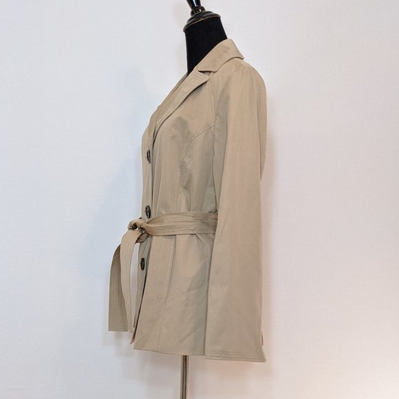 NWOT Ellen Tracy Tan Trench Coat - Picture 3 of 7